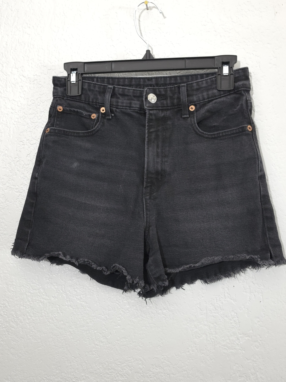 American Eagle Highest Rise 90s Boyfriend Short Black Cut Off Womens 0